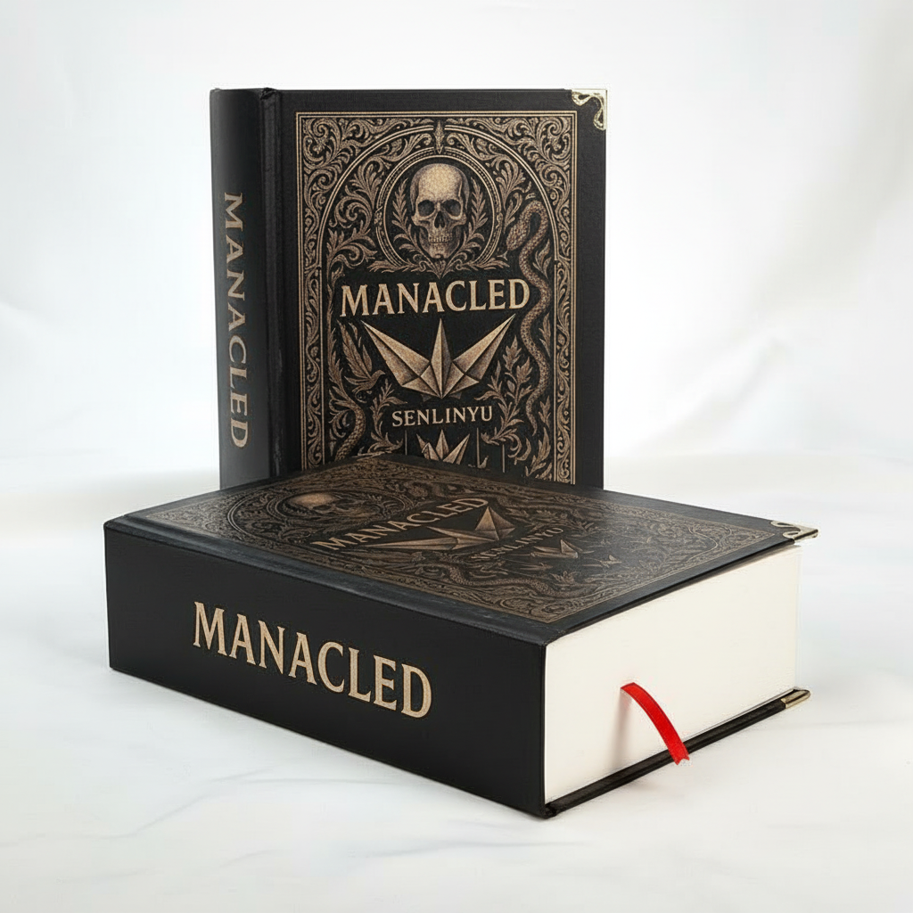 Manacled Special Edition 3in1 – Deluxe Fantasy Romance Collector’s Edition by Senlinyu | Intricate Skull Design & Embossed Decorative Cover