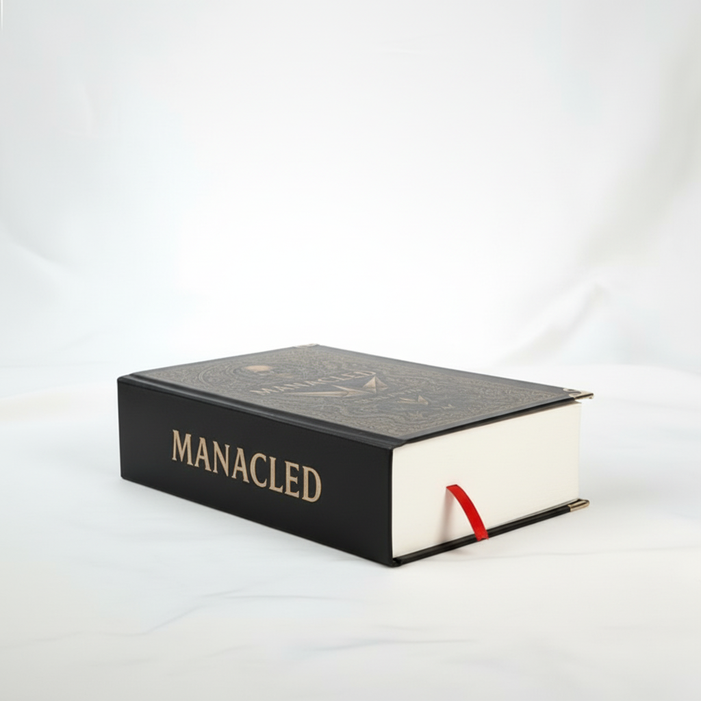 Manacled Special Edition 3in1 – Deluxe Fantasy Romance Collector’s Edition by Senlinyu | Intricate Skull Design & Embossed Decorative Cover